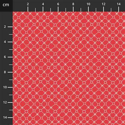 Mandy Shaw Say It With A Stitch Cross Stitch Red Fabric 0.5m