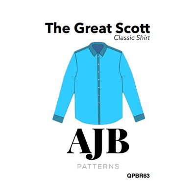 AJB The Great Scott Shirt Sewing Pattern (Sizes XS-XXL)