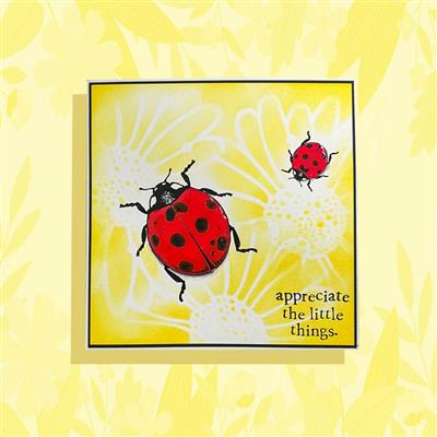 Visible Image - Little Ladybirds Stamp Set & Daisy Daisy Stencil £12.98