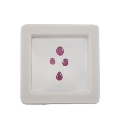 2cts Johnson Ruby Mix shape & Size Loose Gemstone (Pack of 3-4Pcs) 