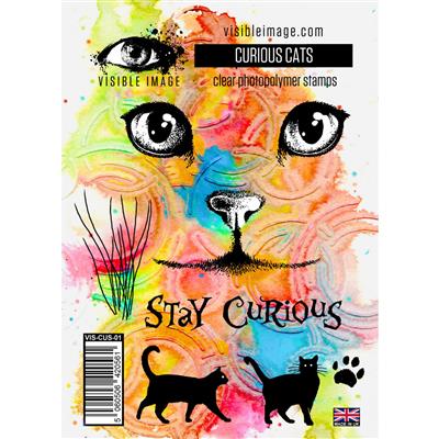 Visible Image Curious Cats Stamp Set