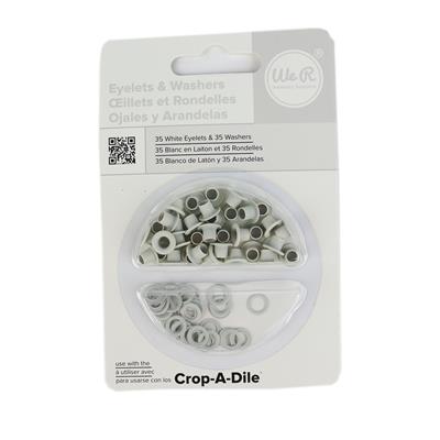 WR 3/16 Eyelet and Washer -White - 35 Pieces