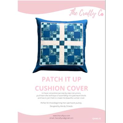 The Crafty Co Patch It Up Cushion Instructions