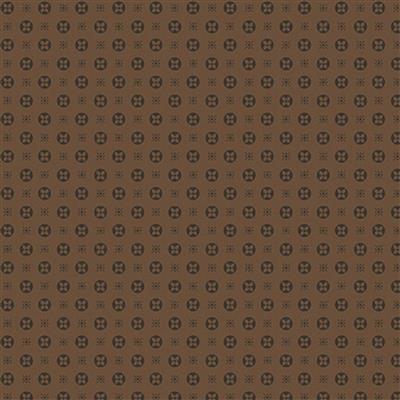 Ashton Collection Circles Clover on Cocoa Fabric 0.5m