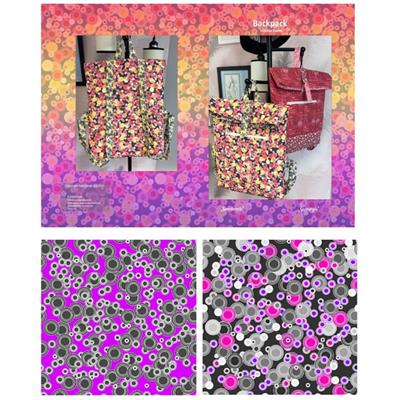 Sanntangle Purple Discs Backpack Kit: Instructions, Fabric (2m) & Hardware