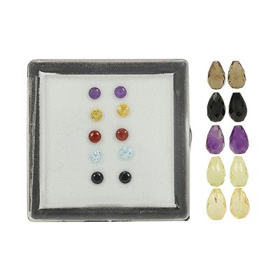 Liam's Close out Deal! 13.85cts Multi Gemstone Set, 10 Rounds & 10 Briolettes 
