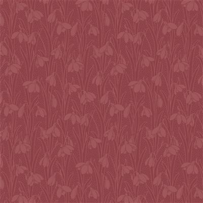 Liberty Snowdrop Spot Sienna Red Fabric 0.5m
