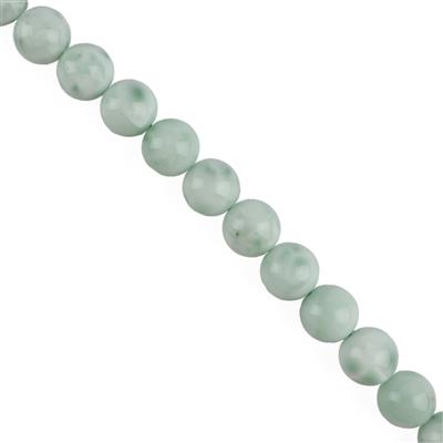 390cts Green Angelite Plain Rounds Approx 12mm, 38cm Strand
