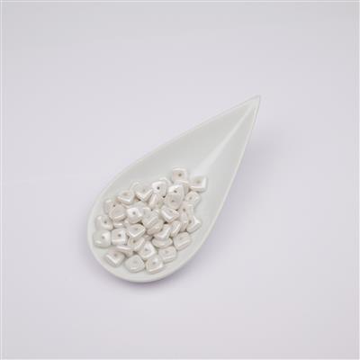 Preciosa Ornela Alabaster Shimmer Slab Beads, 8mm (50pcs)