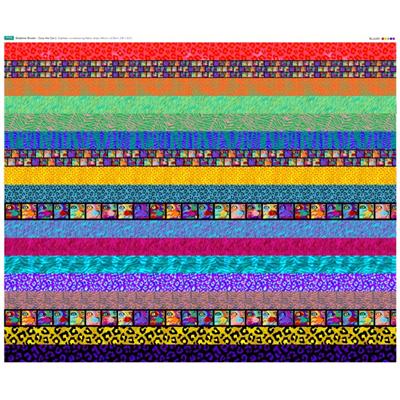 Exclusive - Delphine Brooks' Strips Boxed Fabric Panel (140 x 120cm)