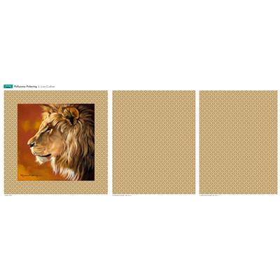 Pollyanna Pickering Lion Cushion Fabric Panel (140 x 44cm)