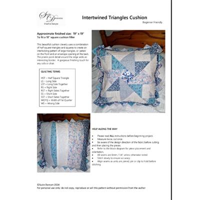 Suzie Duncan's Intertwined Petal Cushion Instructions