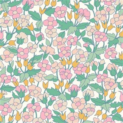 Liberty Carnaby Collection Piccailly Poppy Pink Fabric 0.5m