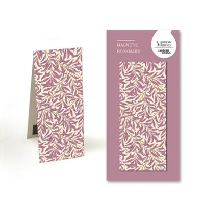 William Morris Willow Bough Pink Magnetic Bookmark