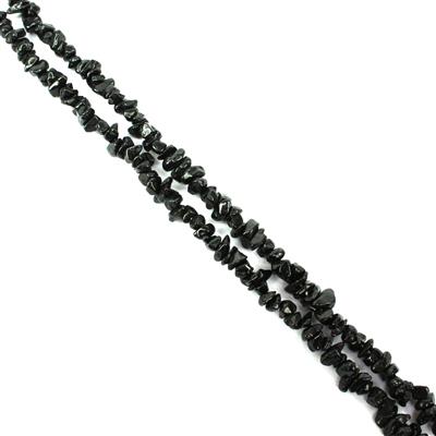 400cts Black Spinel Small Chips Approx 3x2 - 6x4mm, 60