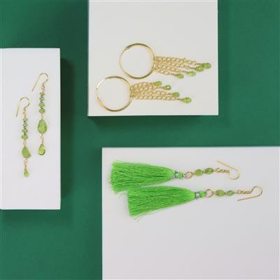 Green Goddess! 5x Strands of Peridot & 77pcs Findings Pack