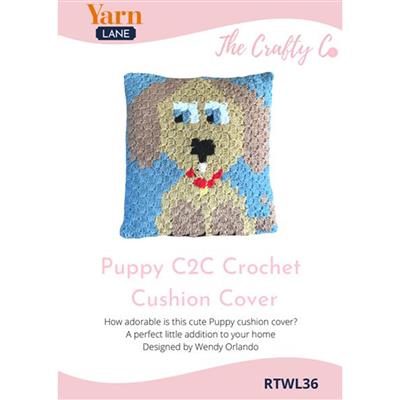 The Crafty Co. Puppy Corner to Corner Crochet Blanket Pattern