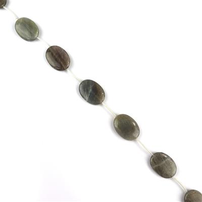  80cts Labradorite Puffy Coins, Approx 12mm, 14pcs
