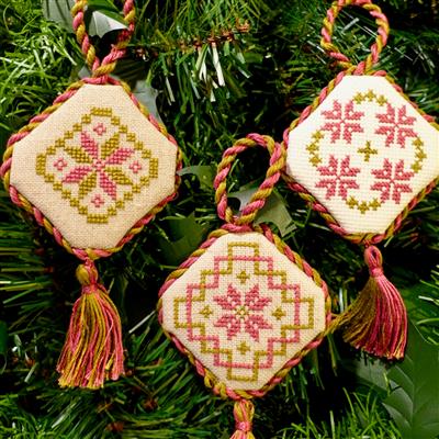 Cross Stitch Guild Quaker Christmas Decorations on Aida 