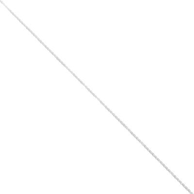 925 Sterling Silver Curb Chain, 1.2x1.7mm, Approx 94cm