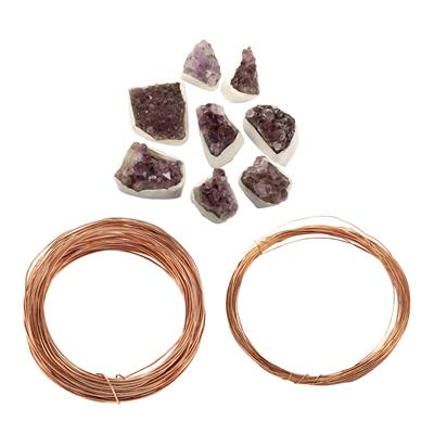 Amethyst Druzy Bare Copper Project With Downloadable Instructions By Alison Tarry