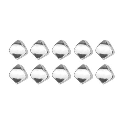 Cymbal Kaloni - Silky Bead Side Bead - Antique Silver Plated (10pk)