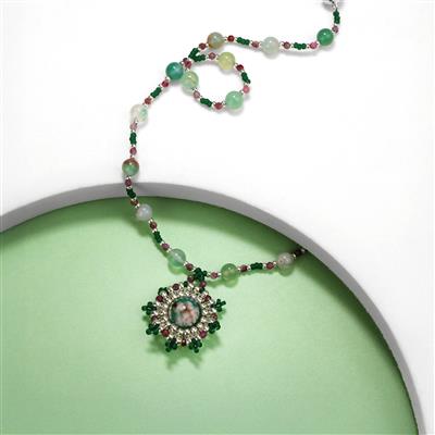 150cts Natural Green Cherry Agate Plain Rounds Approx 8mm, 37cm Strand 