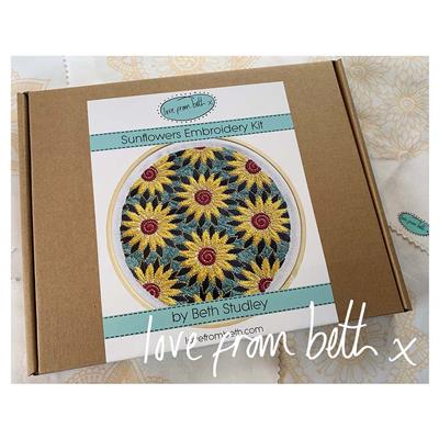 Love From Beth Sunflowers Embroidery Kit