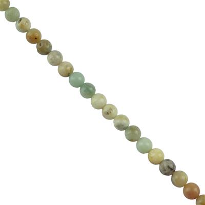 180cts Multi Colour Amazonite Plain Rounds Approx 8mm, 38cm Strand