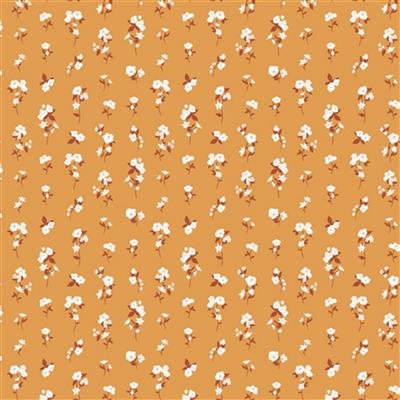 Riley Blake Heartsong Rock Roses Gold Fabric 0.5m