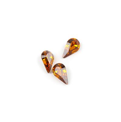 Topaz Swarovski Drops 13x7.8mm 4328  3pk