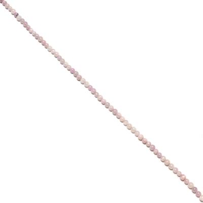 100cts Kunzite Plain Rounds, Approx 6mm, 38cm Strand
