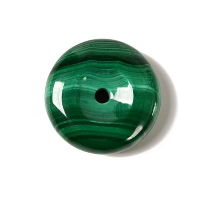 25cts Malachite Donut, Approx 20mm