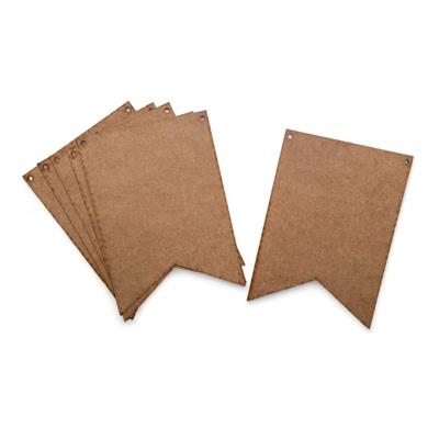 Mini MDF Bunting- Swallow Tailed pack of 6
