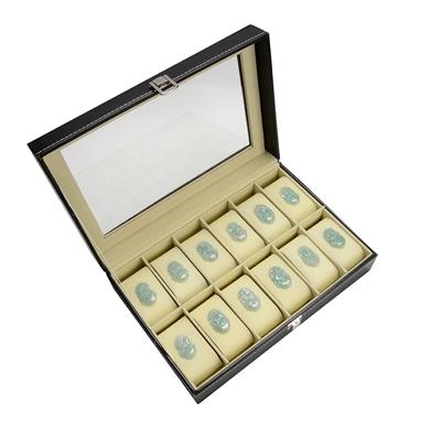 380cts Type A Jadeite Chinese Zodiacs 12pcs, in Gift Box