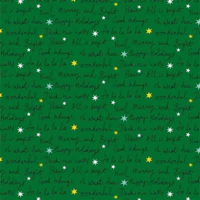 Liberty Deck the Halls Well Wishes Bright Fabric 0.5m