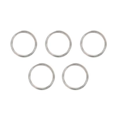5pk Jewellery Maker Stainless Steel Memory Wire - Silver Colour, 0.6 mm