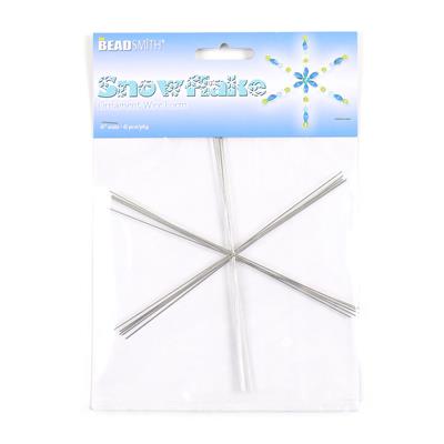 Snowflake Wire Form 6 inch. 0.8mm diameter (6pcs) 