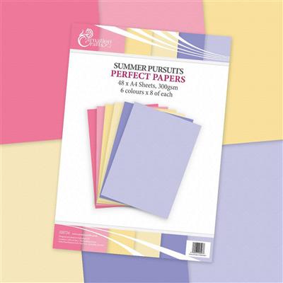 Carnation Crafts Summer Pursuits A4 Perfect Papers 300gsm 48 sheets