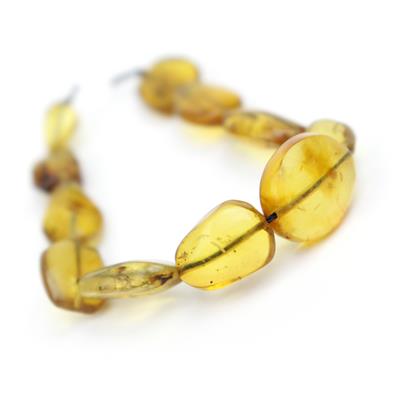 Dominican Amber Nuggets, Approx 4-13mm 10cm strand