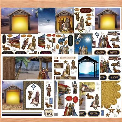 Nativity Build A Scene Cardmaking Kit with Forever Code