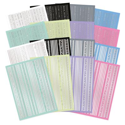 Essential Ribbon Borders - Silver Foiled Selection