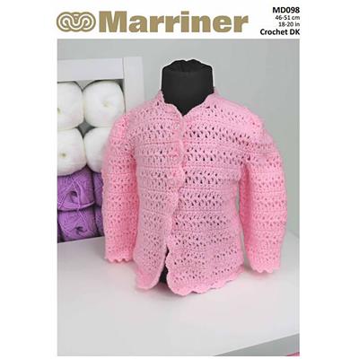 Crochet Matinee Coat and Bonnet in DK pattern