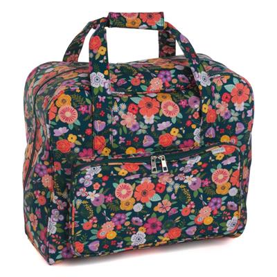 Sewing Machine Bag Floral Garden Teal