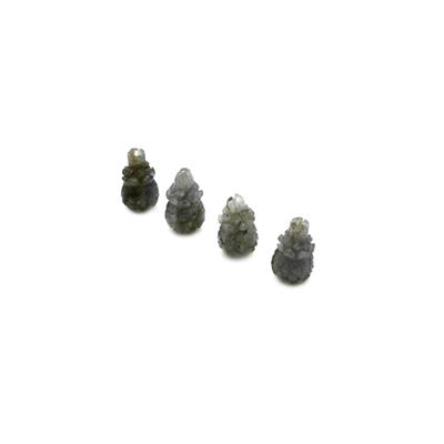 50cts Labradorite Pineapples Approx 20x12mm (4pcs)