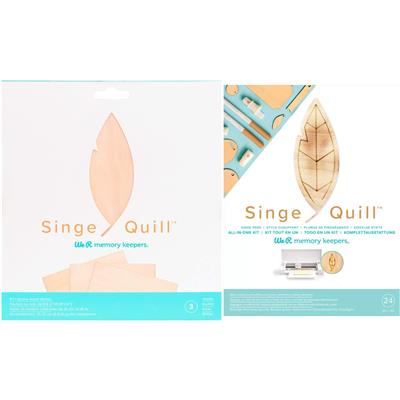 We R Makers Singe Quill Kit & 3x Wood Sheets. 