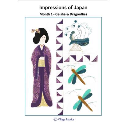Village Fabrics 'Impressions of Japan' Block of the Month - Kit 1