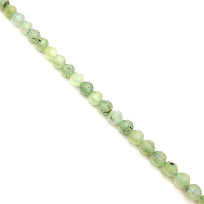 230cts Prehnite Faceted Lantern Beads Approx 9mm, 38cm Strand