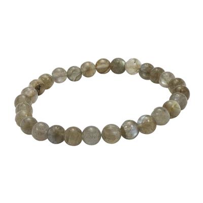 65cts Labradorite Smooth Rounds Approx 6 to 7mm, Stretchable Bracelet 