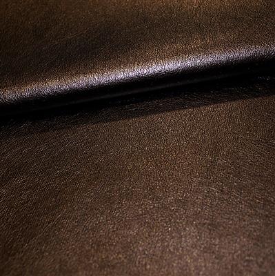 30% Viscose 40% PU Leather 30% Polyester Fabric Dark Brown 0.5m